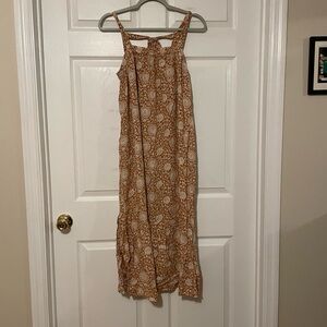 Old Navy Floral Maxi Dress with Square Tie Back